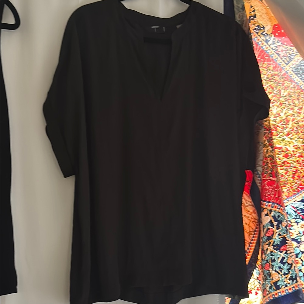Elegant Black Women's tunic Top